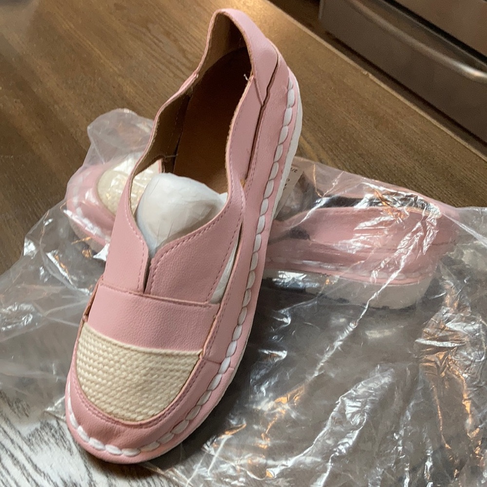Pink sneakers / flats summer shoes